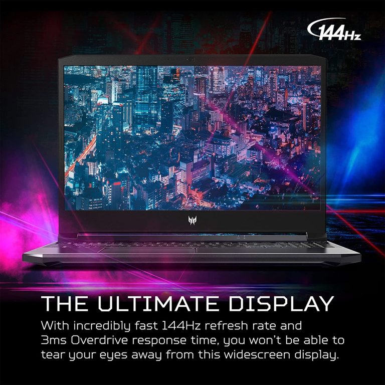 Acer Predator Helios 300 PH315-54-760S Gaming Laptop | Intel i7-11800H | NVIDIA GeForce RTX 3060 GPU | 15.6″ FHD 144Hz 3ms IPS Display | 16GB DDR4 | 512GB SSD | Killer WiFi 6 | RGB Keyboard