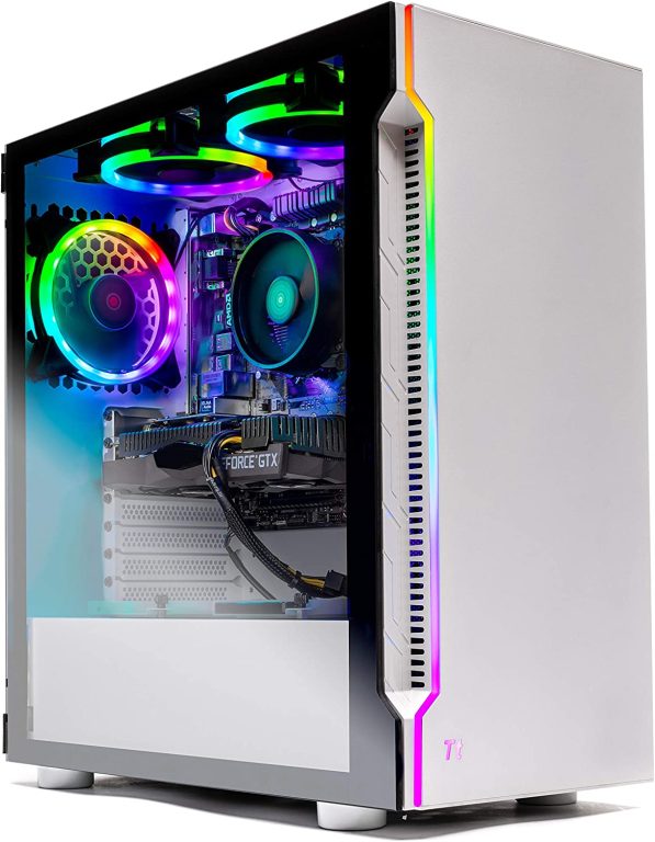 Skytech Archangel Gaming Computer PC Desktop â€“ Ryzen 5 3600 3.6GHz, GTX 1660 Super 6G, 500GB SSD, 16GB DDR4 3200MHz, RGB Fans, Windows 11 Home 64-bit, 802.11AC Wi-Fi