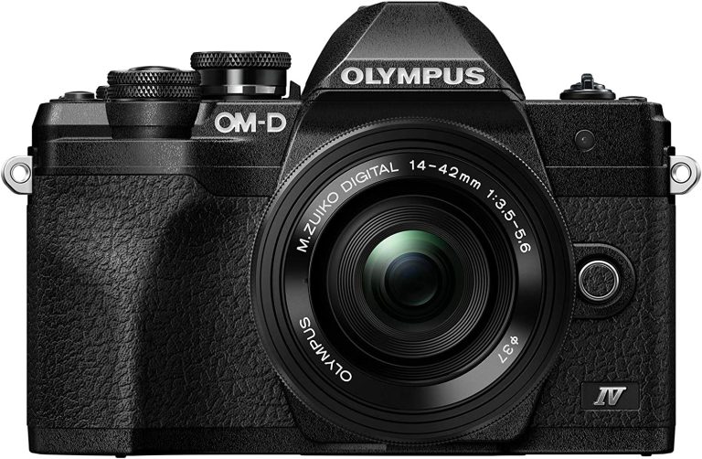 OLYMPUS E-M10 Mark IV Black Micro Four Thirds System Camera M.Zuiko Digital ED 14-42mm F3.5-5.6 EZ kit 20MP Sensor 5-Axis Image Stabilization 4K Video Wi-Fi