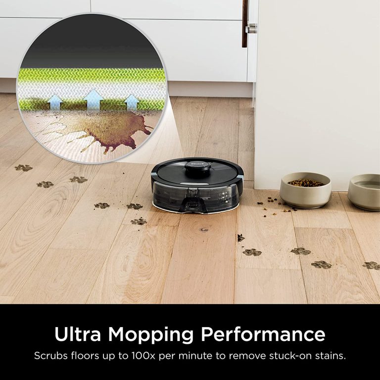 Shark AI Ultra 2in1 Robot Vacuum & Mop with Sonic Mopping, Matrix Clean, Home Mapping, HEPA Bagless Self Empty Base, CleanEdge Technology, for Pet Hair, Wifi, Works with Alexa, Black/Silver (RV2610WA)