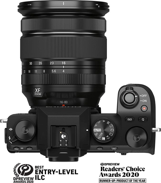 Fujifilm X-S10 Mirrorless Digital Camera XF16-80mm Lens Kit – Black