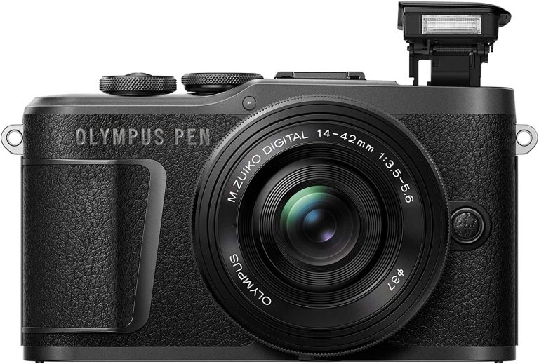 PEN E-PL10 Black Camera Body with Black M.Zuiko Digital 14-42mm F3.5-5.6 EZ Lens