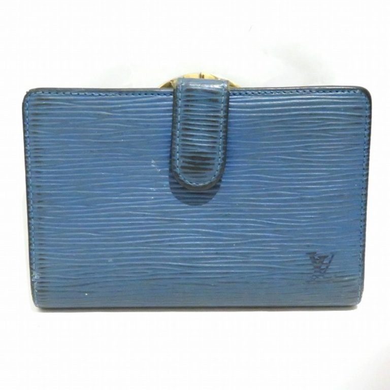 Authenticated Used Louis Vuitton Epi Portofoi Viennois M63245 Bangle Wallet Bifold Unisex