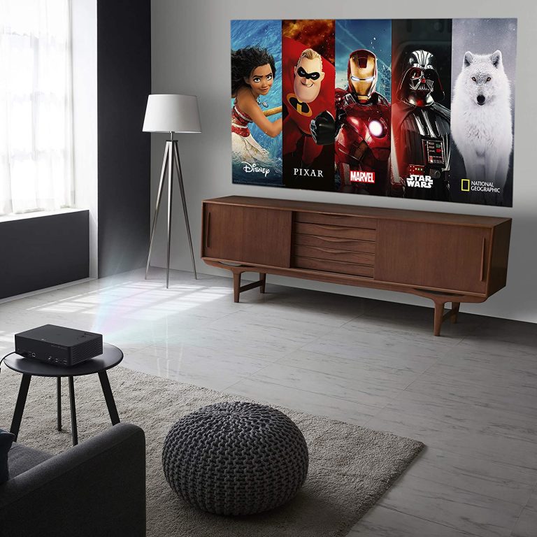 LG CineBeam UHD 4K Projector HU70LAB – DLP Home Theater Smart Projector, Black