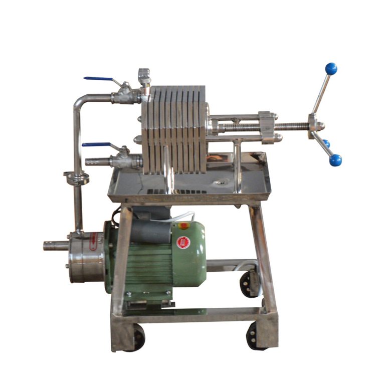 INTBUYING 220V Plate Frame Filter Press Slag Machine Filtration Equipment 10 Layer Stainless Steel FT-150