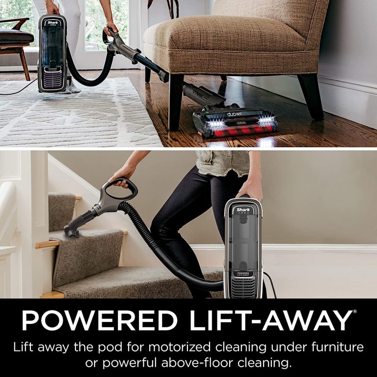 Shark AZ1002 Apex Powered Lift-Away Upright Vacuum with DuoClean & Self-Cleaning Brushroll, Crevice Tool, Upholstery Tool & Pet Power Brush, for a Deep Clean on & Above Floors, Espresso