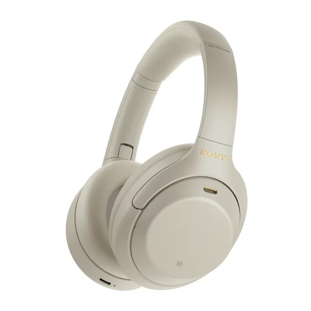 Sony Bluetooth Noise-Canceling Over-Ear Headphones, Silver, WH1000XM4S_K1