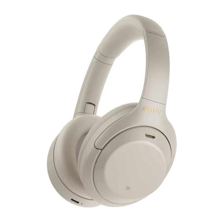 Sony Bluetooth Noise-Canceling Over-Ear Headphones, Silver, WH1000XM4S_K3