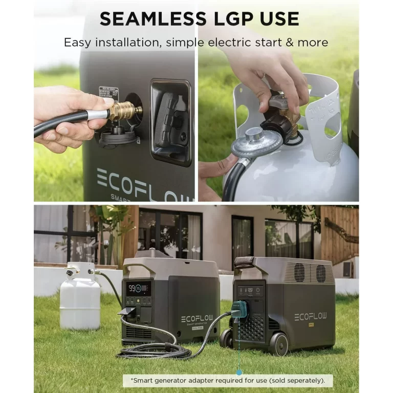 EcoFlow Smart Dual Fuel Generator,Gas/LPG Inverter Generator,Integrates with Delta Pro/Delta Max/DELTA 2,1800W AC Output,for Outdoor Camping,Home Backup,Emergency,RV,