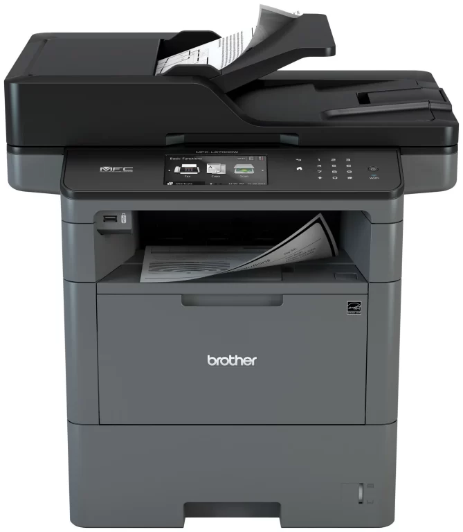 Brother Monochrome Laser Multifunction All-In-One Printer, MFC-L6700DW, Duplex Two-Sided Printing & Scanning & Copying, Wireless Networking, Mobile Printing and Scanning