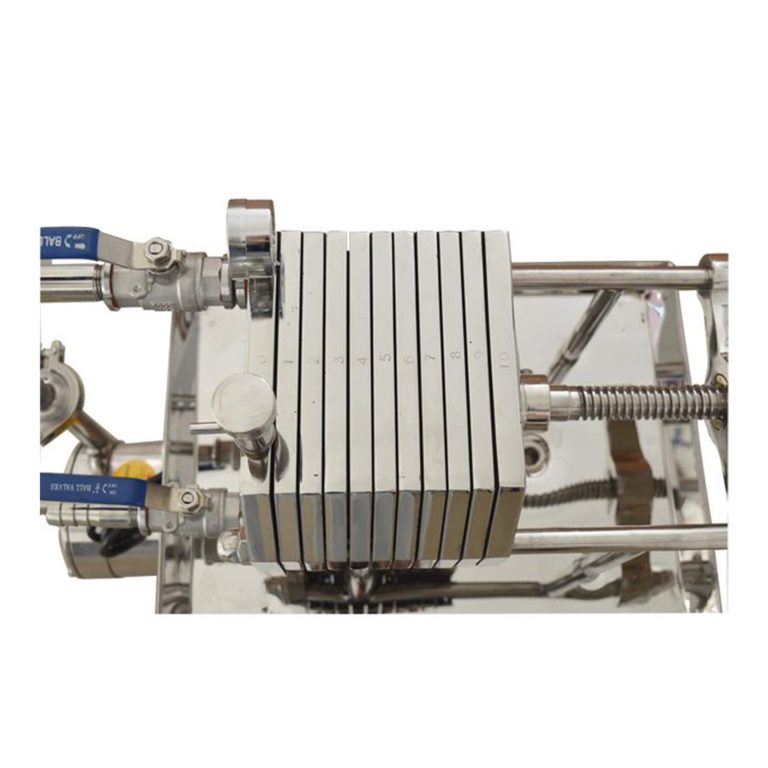 INTBUYING 220V Plate Frame Filter Press Slag Machine Filtration Equipment 10 Layer Stainless Steel FT-150