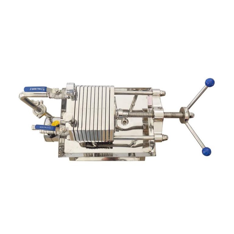 INTBUYING 220V Plate Frame Filter Press Slag Machine Filtration Equipment 10 Layer Stainless Steel FT-150