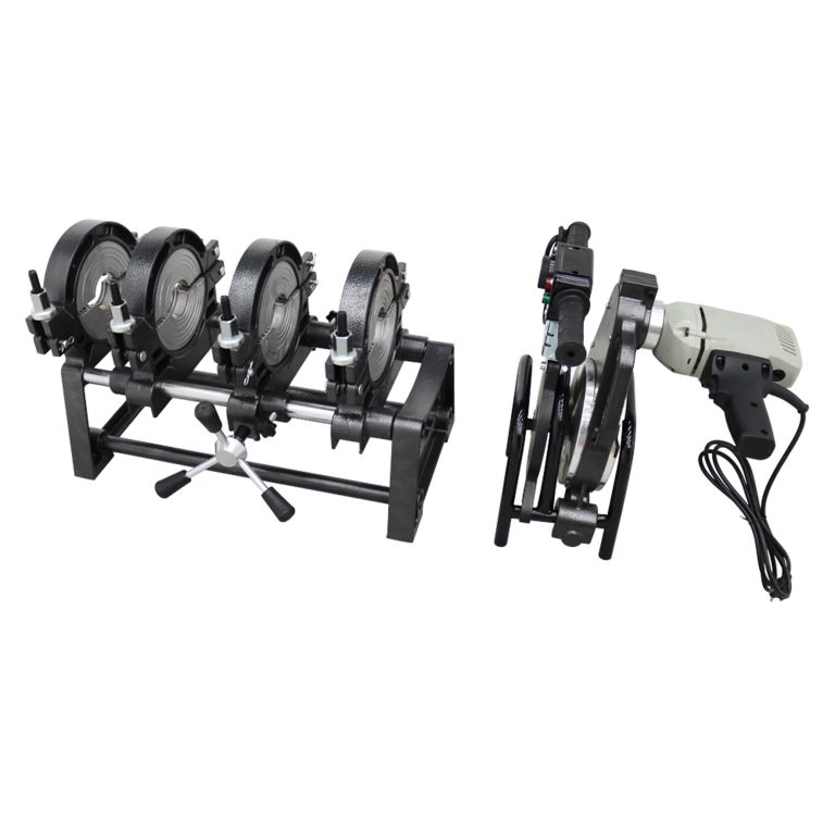 INTBUYING 2.48″-6.30″ Pipe Fusion Welding Machine Electric Tube Butt Fusion Equipment for HDPE Pipe Fusion Welder Four Clamps