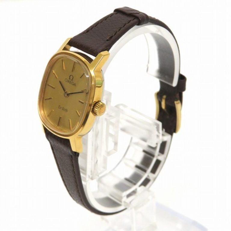 Authenticated Used Omega Deville Manual Winding Antique Watch Wristwatch Ladies