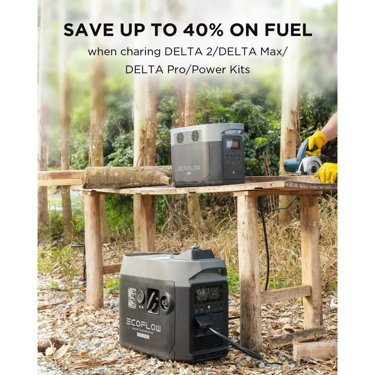 EcoFlow Smart Dual Fuel Generator,Gas/LPG Inverter Generator,Integrates with Delta Pro/Delta Max/DELTA 2,1800W AC Output,for Outdoor Camping,Home Backup,Emergency,RV,