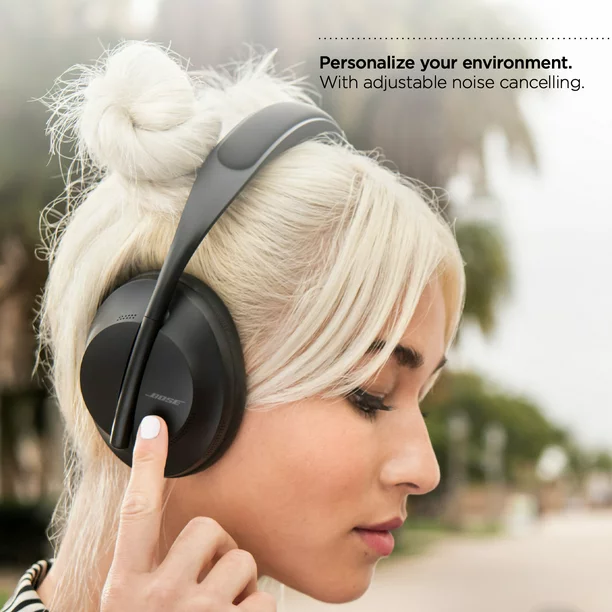 Bose Noise Cancelling Headphones 700 Over-Ear Wireless Bluetooth Earphones, Black
