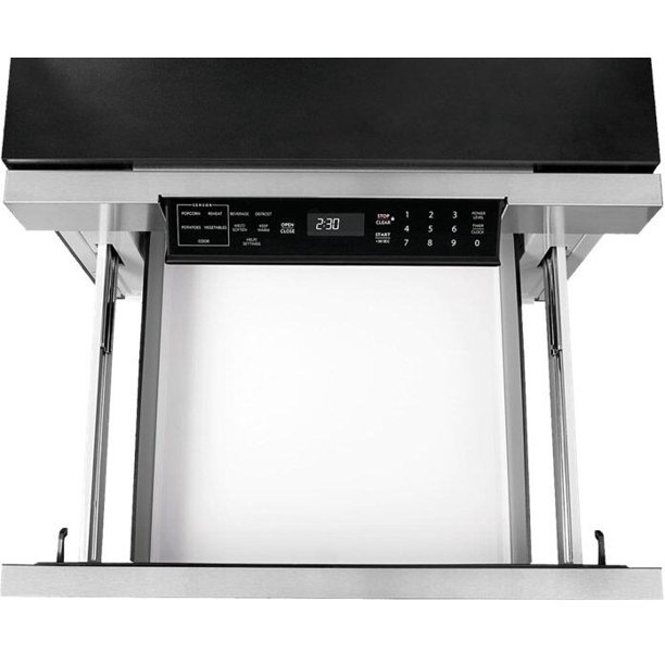 Sharp SMD2470ASY 24 Microwave Drawer with 1.2 cu. ft. Capacity Sensor Cook Automatic Defrost Clock 1000 Watts and Interior Light in Stainless Steel