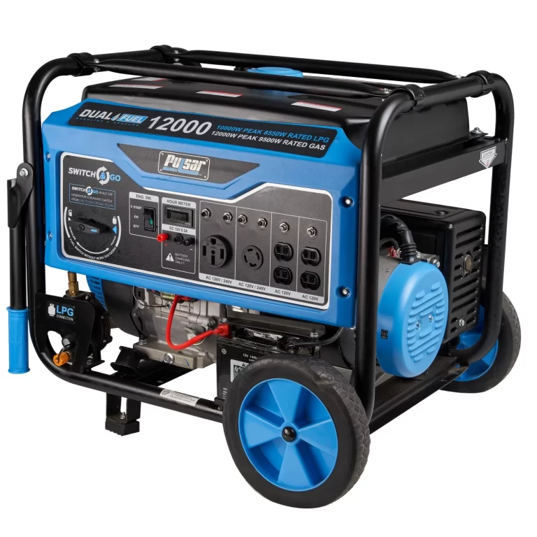 Pulsar 12,000W Dual Fuel Portable Generator with Electric Start â€“ CARB Compliant