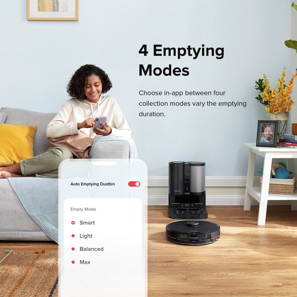 (refurbished) Roborock® S7MaxV Plus Robot Vacuum and Sonic Mop with Auto-Empty Dock, Reactive AI 2.0, and Voice Control