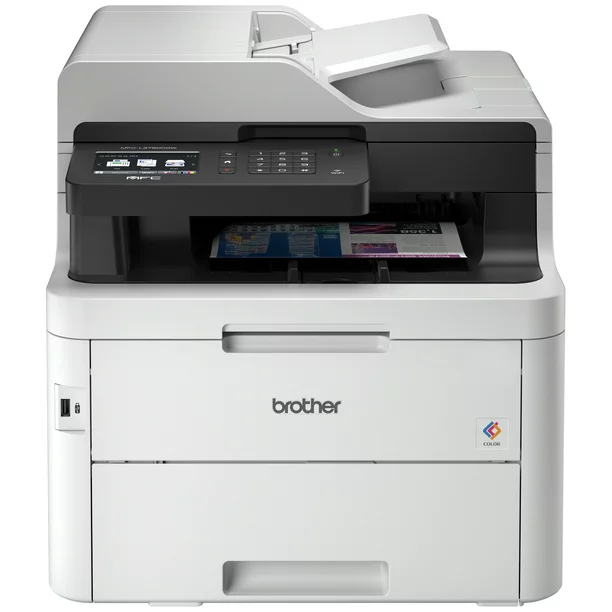 Brother MFC-L3750CDW Compact Digital Color All-in-One Printer, 3.7â€ Color Touchscreen, Wireless and Duplex Printing