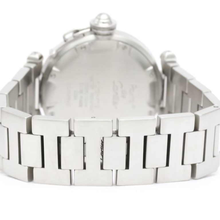 Authenticated Used Polished CARTIER Pasha C Steel Automatic Unisex Watch W31024M7 BF552769