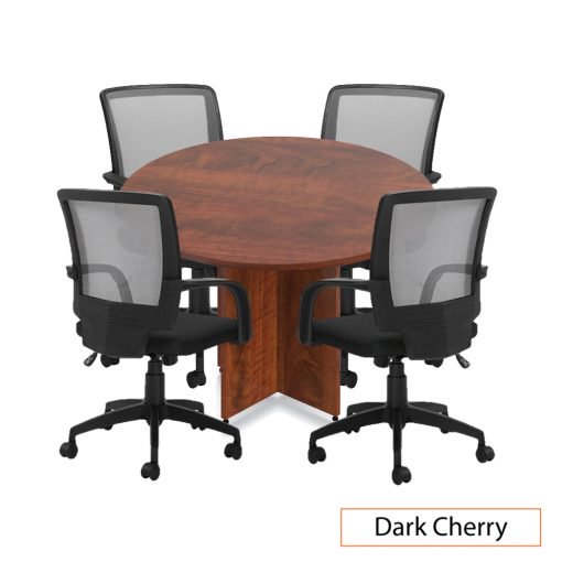 Round Table 48″ with 4 Chairs (G10900B) – Espresso