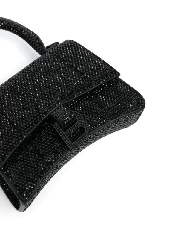 Balenciaga Hourglass crystal-embellished mini bag
