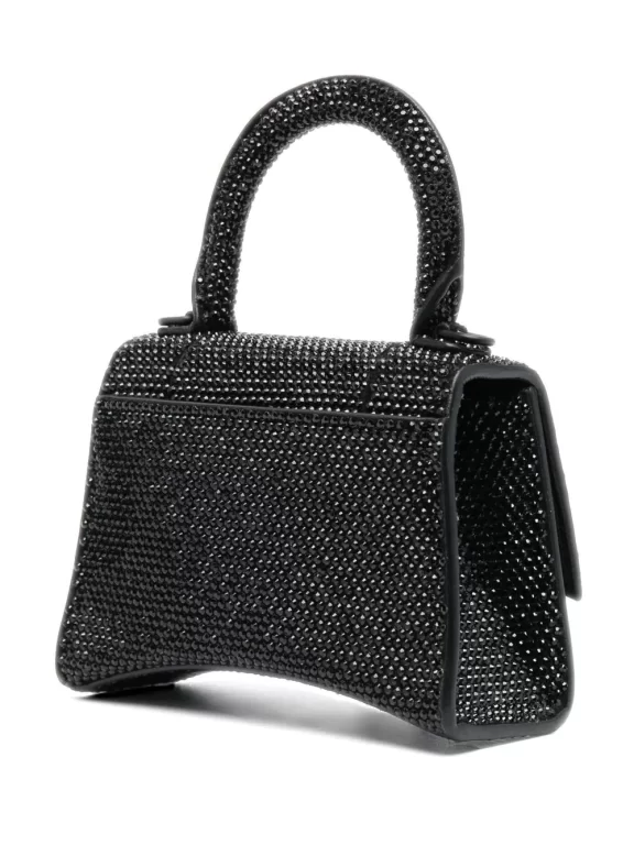 Balenciaga Hourglass crystal-embellished mini bag