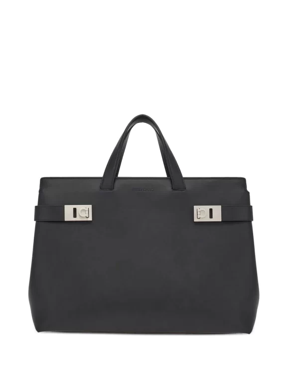 Ferragamo textured tote bag