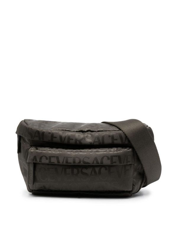 Versace logo-print zipped belt bag