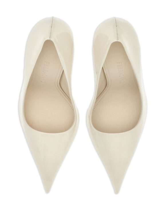 Ferragamo Eva 105mm leather pumps