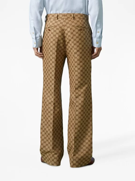 Gucci GG monogram straight-leg trousers
