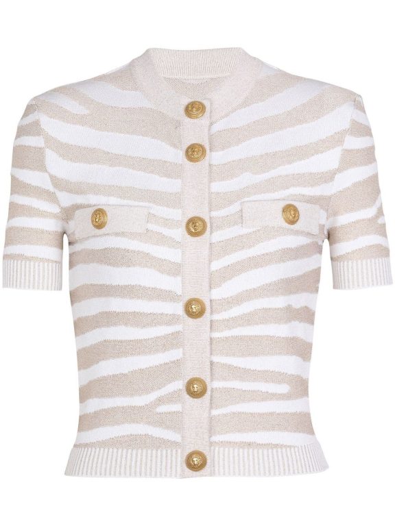 Balmain Button-detail Knitted Cardigan