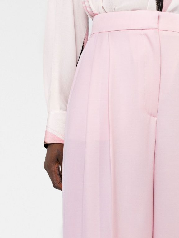 Alexander McQueen Pleated High-waisted Trousers