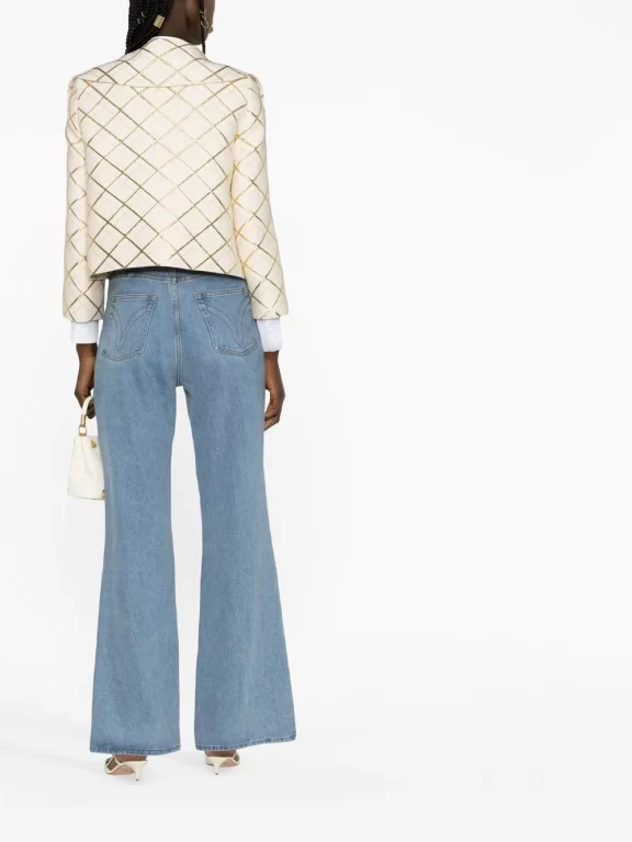 Valentino Garavani Spread-collar Cropped Jacket