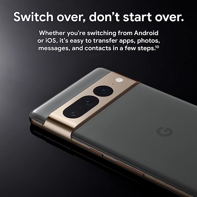 Google Pixel 7 Pro – 5G Android Phone – Unlocked Smartphone with Telephoto/Wide Angle Lens, and 24-Hour Battery – 256GB – Obsidian