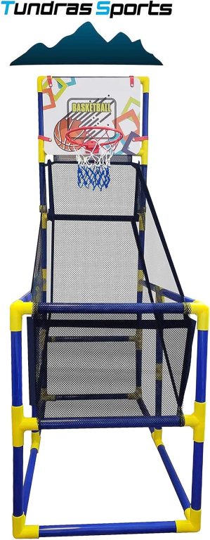 Kids Basketball Hoop Arcade Game, with 4 Balls, Includes Air Pump- Indoor Outdoor Toy Basketball Shooting System, for Toddlers and Children Fun for All Ages – Kids Toys Sports Game for Boys and Girls