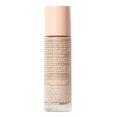 e.l.f. Halo Glow Liquid Filter, Complexion Booster For A Glowing, Soft-Focus Look, Infused With Hyaluronic Acid, Vegan & Cruelty-Free, 6 Tan/Deep