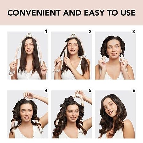 Kitsch Satin Heatless Curling Set – Hair Rollers for Heatless Curls | Heatless Hair Curlers & Hot Rollers | Hair Curlers to Sleep in | Heatless Curling Rod Headband | Heatless Curler (SunsetTieDye)