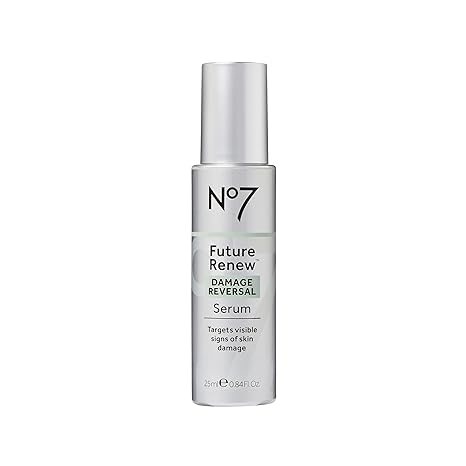 No7 Future Renew Damage Reversal Serum – Anti-Aging Face Serum for Glowing Skin – Hyaluronic Acid + Niacinamide for Skin Damage Reversal – Dermatologist-Approved, Suitable for Sensitive Skin (25ml)