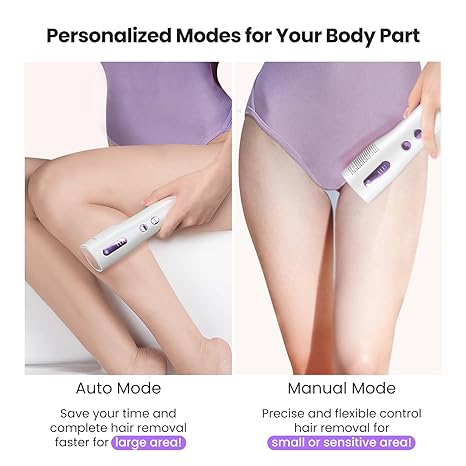 NAISIGOO Laser Hair Removal for Women and Men with Comfort Painless IPL Hair Removal Device with Sapphire Ice-Cooling Function 999999 Flashes At-Home Hair Removal for Face & Body