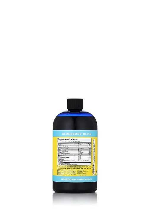 Curls Blueberry Bliss Blissful Lengths Liquid Hair Growth Vitamin – Grow, Strengthen and Maintain Healthy Hair, Nails & Skin – Wavy, Curly, and Coily Hair-16oz