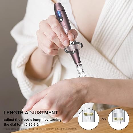 Dr Pen Ultima A10 Microneedling Pen Professional Adjustable Derma Beauty Pen Microneedle for Home Use 12pins*2pcs 36pins*4pcs 42pin*2pcs Nano-R*2pcs