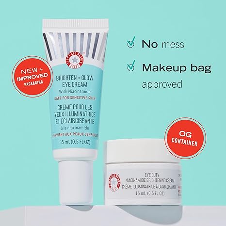 First Aid Beauty Brighten + Glow Eye Cream with Niacinamide 0.5 oz / 15 ml