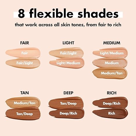 e.l.f. Halo Glow Liquid Filter, Complexion Booster For A Glowing, Soft-Focus Look, Infused With Hyaluronic Acid, Vegan & Cruelty-Free, 6 Tan/Deep