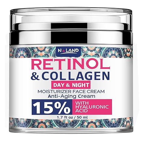 Retinol Cream for Face with Hyaluronic Acid – Collagen Face Moisturizer for Women and Men – Anti Aging Cream for Lifting Skin â€“ For Wrinkles, Fine Lines and Dryness – All Skin Types