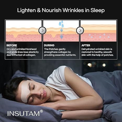 Insutam Forehead Wrinkle Patches Treatment: Face Tape for Wrinkles – Anti Wrinkle Patches – Wrinkle Patches for Face Overnight Forehead Wrinkles Treatment Facial Patch for Skin Beauty Remover for Laugh Lines 36pcs