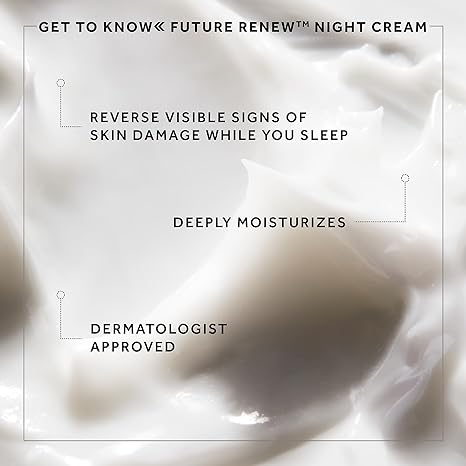 No7 Future Renew Damage Reversal Night Cream – Nightly Face Moisturizer with Hyaluronic Acid for Damaged and Aging Skin – Dermatologist-Approved Facial Skin Care Products for Sensitive Skin (50ml)