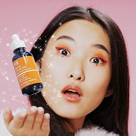 SeoulCeuticals Korean Skin Care 20% Vitamin C Hyaluronic Acid Serum + CE Ferulic Acid – Potent Anti Aging, Anti Wrinkle Korean Beauty 1oz