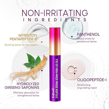 Premium Eyelash Serum by VieBeauti – Lash Boosting Serum for Longer Fuller Thicker Looking Lashes (3ML)